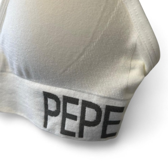 Pepe Jeans White Sports Bra - Picture 2 of 4